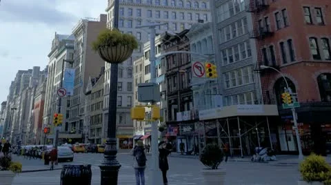 Timelapse Crossing At Flatiron Building