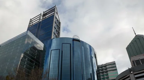 4K Timelapse Perth Skyscrapers