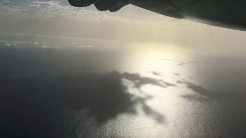Aerial Cloud Shadows On The Ocean