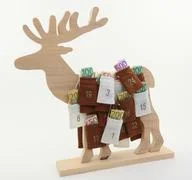 Reindeer Christmas Calendar With Dollars