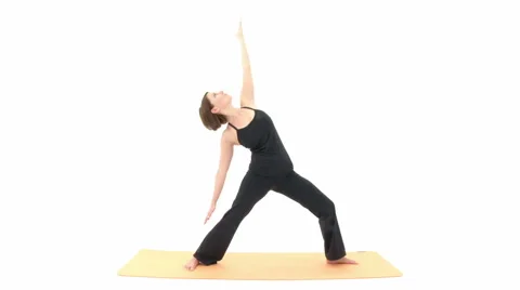 Yoga Asana: Extended Triangle Pose And More