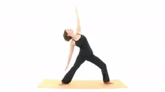 Yoga Asana: Extended Triangle Pose And More