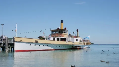Tourist Cruiseship On Chiemsee