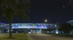 4K Time Lapse Car Light Trails Daytona Beach Night