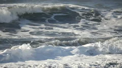 Slowmotion Ocean Waves Breaking