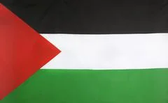 State Of Palestine Flag Real Fabric