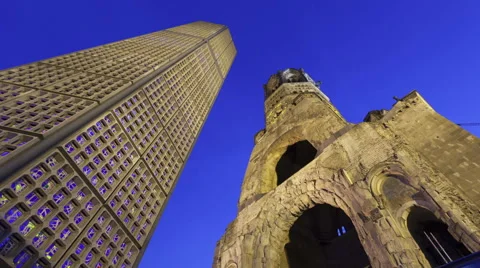Time Lapse Kaiser Wilhem Memorial Church In Berlin