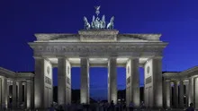 4K Time lapse Brandenburg Gate at sunset, Berlin
