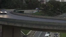 Time lapse Traffic Sao Paulo close up pan shot