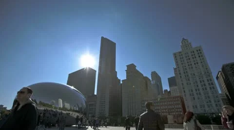 Hdr Timelapse Chicago Cloud Gate