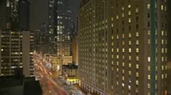 Timelapse Traffic At Night On 8Th Ave