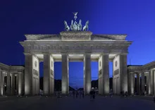 Berlin Brandenburg Gate twilight