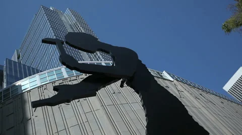 Hammering Man In Front Of The Seattle Art Museum