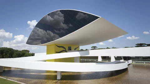 4K Time Lapse Niemeyer Museum Curitiba