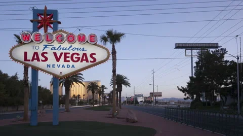 4K Timelapse Welcome To Las Vegas Sign