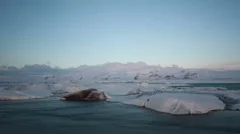 4K Time Lapse Close Up Jökulsarlon Sunrise