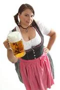 Waitress With Octoberfest Beer