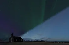 Northern Lights Iceland twilight and night