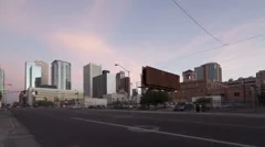 Time Lapse Traffic Phoenix Downtown At Dusk