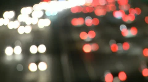Highway Traffic At Night