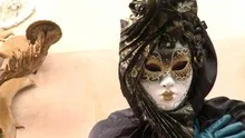 Masked person in Venice