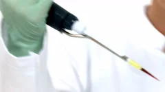 Laboratory Research, Dropping Liquid To Test Tube