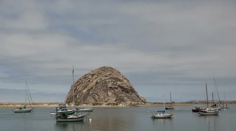 4K Time Lapse Zoom Out Morrow Bay