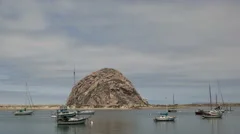 4K Time Lapse Zoom Out Morrow Bay
