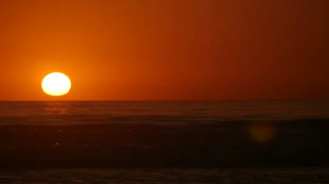 4K Timelapse Sunset At The Pacific Ocean