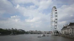 4K Time Lapse London Eye At River Thames