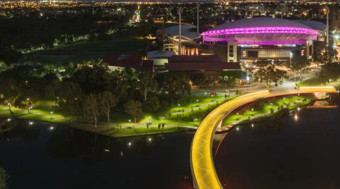 4K Timelapse Adelaide Oval Zoom In
