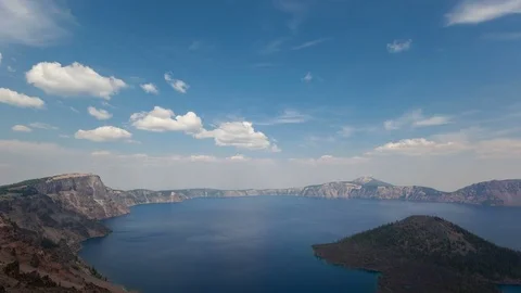 4K Timelapse Crater Lake National Park Zoom In