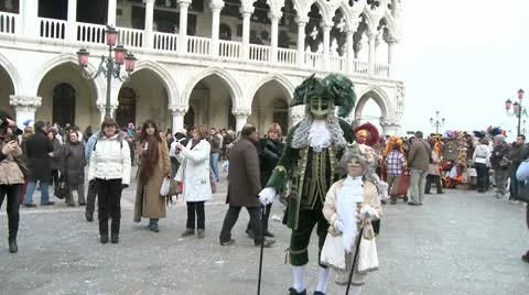 Masked Person In Venice