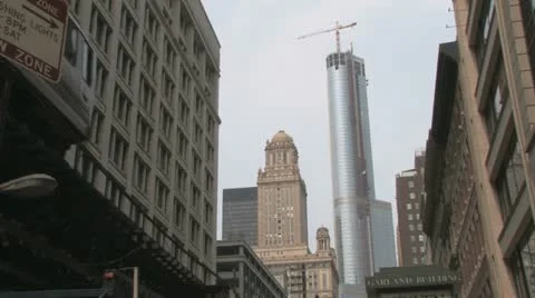 Elevated Train In Chicago
