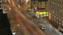 Timelapse Traffic At Night On 8Th Ave