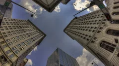 4K Time Lapse Hdr Zoom In Cincinnati Skyscraper
