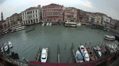 4K Time Lapse Fisheye Venice Sunset Grand Canal