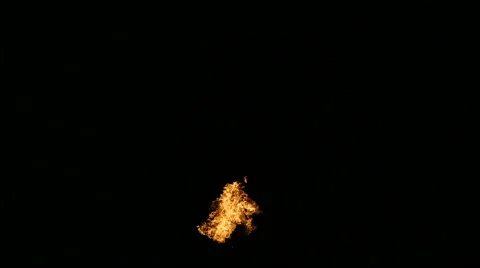Slowmotion Of Blazing Fire Flames