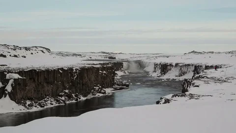 4K Time Lapse Sellfoss Waterfall