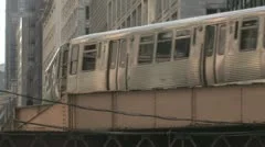 Elevated Train In Chicago 
