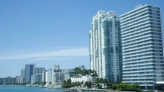 Miami Beach Skyscrapers With Ocean View