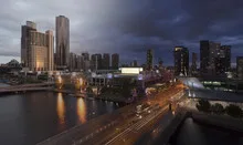 Melbourne sunset twilight transition