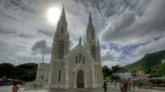 Time Lapse The Virgin Of El Valle Church La Isla Margaritha