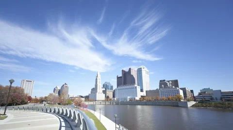 4K Time Lapse Columbus Skyline