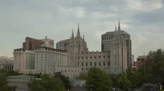4K Time Lapse Mormon Temple In Salt Lake City Utah