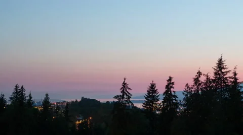 4K Timelapse Vancouver Park View Close Up