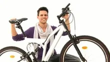 Man with bicycle