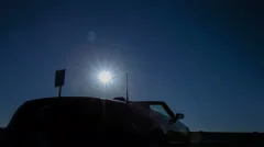 4K Time Lapse Zoom Out Convertible Sun Rising
