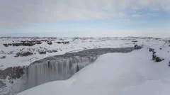 4K Time Lapse Dettifoss Waterfall