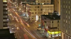 Timelapse Traffic At Night On 8Th Ave